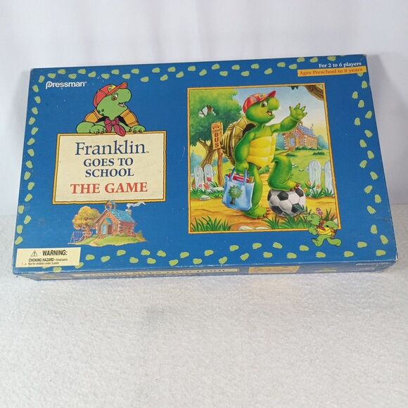 Franklin Goes to School Board Game Pressman 1998 Preschool Kids Fun - Picture 1 of 16